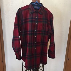 Pendleton XL Tall 100% virgin wool plaid  EUC